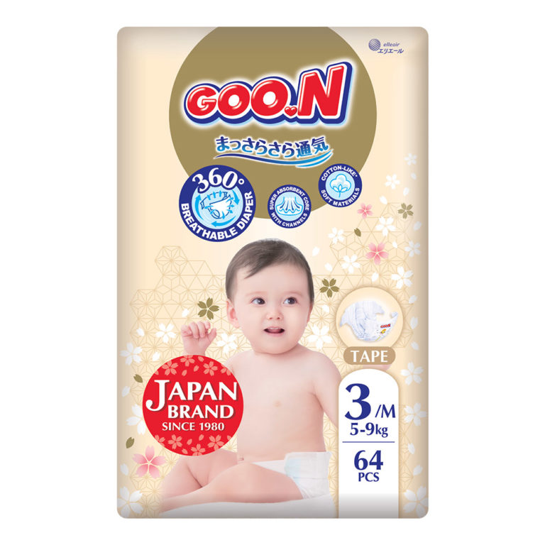 Goo.N Premium Soft пелени размер 3 5-9кг 64 бр.