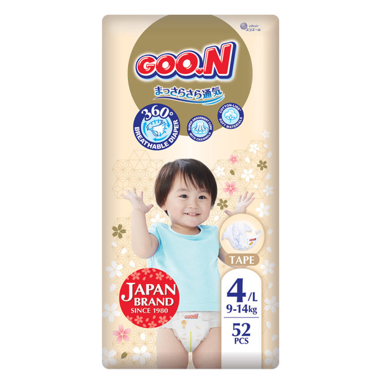 Goo.N Premium Soft пелени размер 4 9-14кг 52 бр.