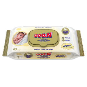 Goo.N Extra Sensitive Newborn мокри кърпи с маслиново масло 40 бр.