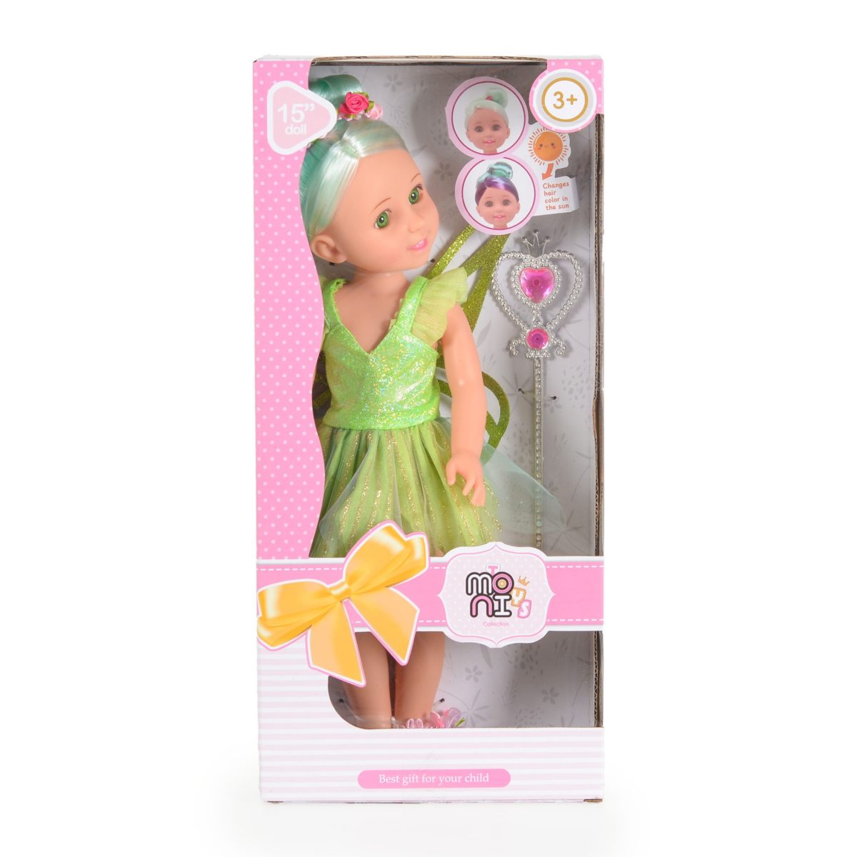 Кукла 38 cm Fairy Doll Sun зелена LS1502-4