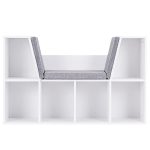 3 в 1 Детска Етажерка, Библиотека и Пейка, 6 Отделения за Съхранение на Играчки и Книжки, Подарък за 3+ години - Image 12