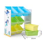 Органайзер за Играчки, Детска Етажерка, Шкаф с Кутии за Съхранение - РУСАЛКА - Image 14