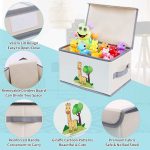 Комплект 2 броя Сгъваеми Кутии за Съхранение с Капак и Дръжки - GIRAFFE,  за Детски Играчки, Книжки, Дрехи - Image 4