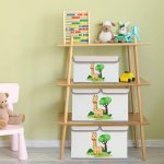 Комплект 2 броя Сгъваеми Кутии за Съхранение с Капак и Дръжки - GIRAFFE,  за Детски Играчки, Книжки, Дрехи - Image 5