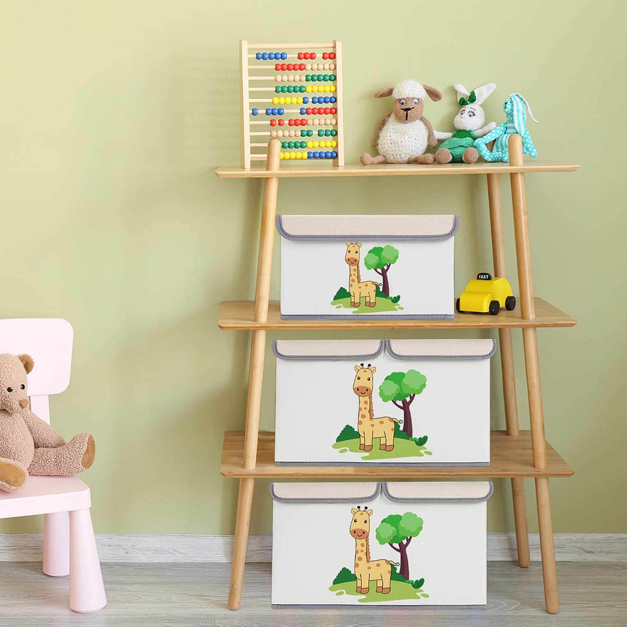 Komplekt-2-broya-Sgavaemi-Kutii-za-Sahranenie-s-Kapak-i-Drazhki-GIRAFFE-za-Igrachki-Knizhki-Drehi-SN04-4 Комплект 2 броя Сгъваеми Кутии за Съхранение с Капак и Дръжки - GIRAFFE,  за Детски Играчки, Книжки, Дрехи - Image 5