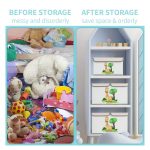 Комплект 2 броя Сгъваеми Кутии за Съхранение с Капак и Дръжки - GIRAFFE,  за Детски Играчки, Книжки, Дрехи - Image 7