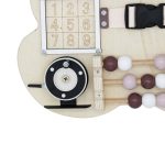 Дървен Бизи Борд Мече GINGER HOME, Монтесори Дъска за Фина Моторика, 30x39 см - Image 5