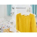 Дървена Стойка за Детски Дрехи, Етажерка с Рафтове за Съхранение - WHITE/GREY - Image 6