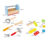 Дървени Инструменти в Кутия за Носене, Комплект за Игра, 22х12х15 см. - Image 11