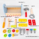 Дървени Инструменти в Кутия за Носене, Комплект за Игра, 22х12х15 см. - Image 12