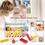 Дървени Инструменти в Кутия за Носене, Комплект за Игра, 22х12х15 см. - Image 14