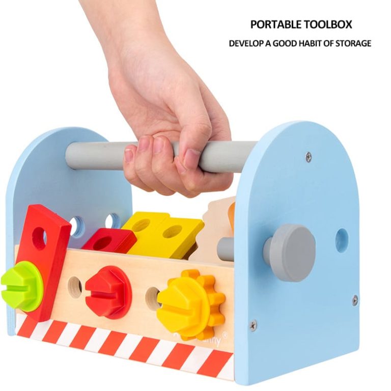 darveni-instrumenti-v-kutia-za-nosene-komplekt-za-igra-22-12-15-sm-W03D150-6 Дървени Инструменти в Кутия за Носене, Комплект за Игра, 22х12х15 см. - Image 7