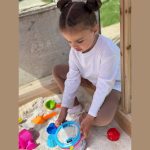 Детски Пясъчник GINGER HOME с Регулируем Покрив с UV Защита, 117x117x113 см, Дървен – Идеален за Игра на Открито - Image 22