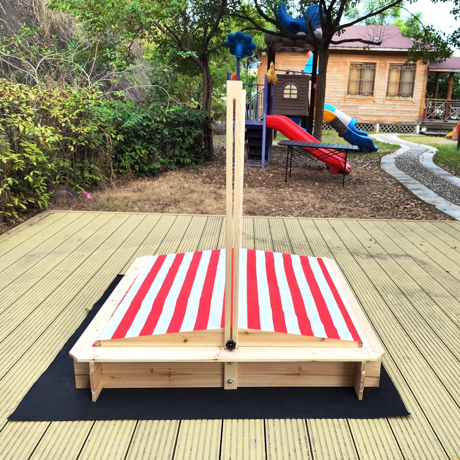 detksi-pyasachnik-ginger-home-reguliruem-pokriv-uv-zashtita-117x117x113-darven-igra-na-otkrito-C766-3_02cf0c8a-821d-403e-8f05-5c649ec470dc Детски Пясъчник GINGER HOME с Регулируем Покрив с UV Защита, 117x117x113 см, Дървен – Идеален за Игра на Открито - Image 13