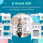 Детска Дървена Кухня GINGER HOME Бяла W10C404H - Image 8