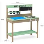 Детска Дървена Кухня GINGER HOME Градинска 80х37х88 см. 2424 - Image 7