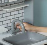 Детска Дървена Кухня GINGER HOME със Звук, Светлина, Бяла W10C493J - Image 6