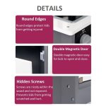 Детска Дървена Кухня GINGER HOME със Звук, Светлина, Бяла W10C493J - Image 4