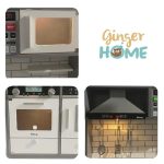 Детска Дървена Кухня GINGER HOME със Звук, Светлина, Бяла W10C493J - Image 10
