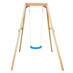 Детска Дървена Люлка GINGER HOME, 156x200x201 см, Безопасна Игра на Открито - Image 2