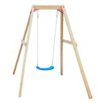 Детска Дървена Люлка GINGER HOME, 156x200x201 см, Безопасна Игра на Открито - Image 3