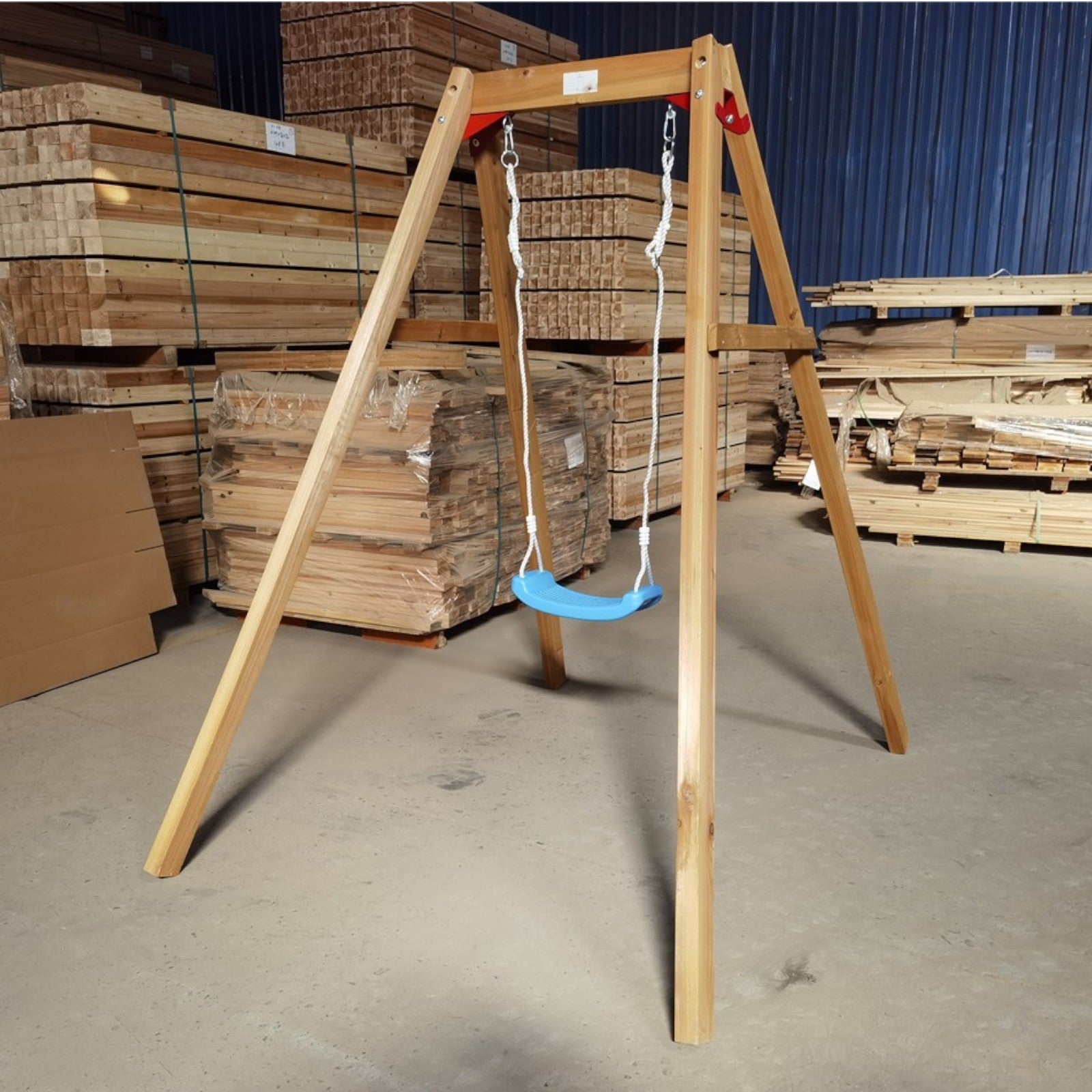 detska-darvena-lyulka-ginger-home-156x200x201-bezopasna-igra-na-otkrito-C672-6 Детска Дървена Люлка GINGER HOME, 156x200x201 см, Безопасна Игра на Открито - Image 7