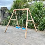 Детска Дървена Люлка GINGER HOME за Градина, Двойна, 225x200x201 см - Image 7