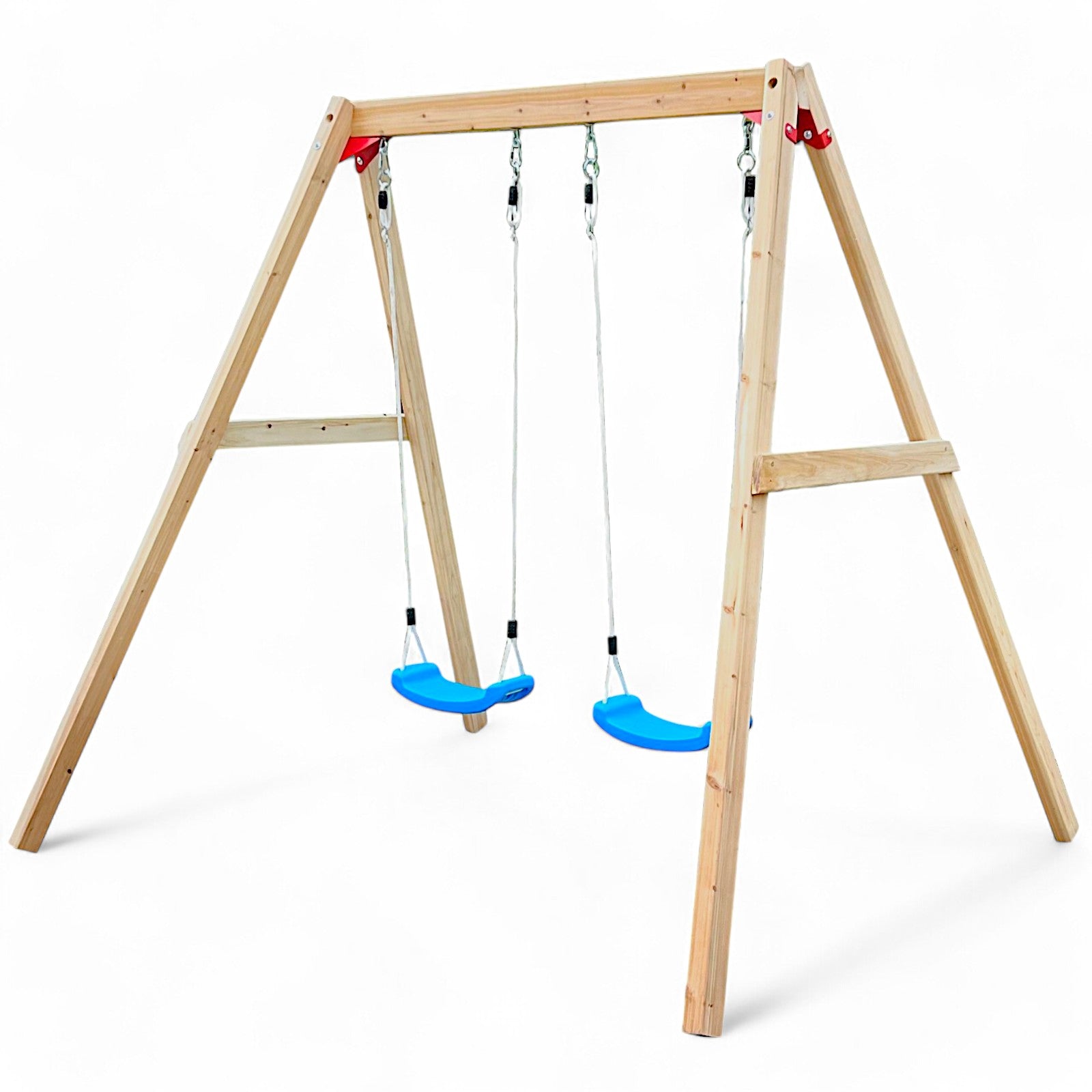 detska-darvena-lyulka-ginger-home-za-gradina-dvoyna-225x200x201-C673 Детска Дървена Люлка GINGER HOME за Градина, Двойна, 225x200x201 см - Image 1