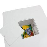 Детска Дървена Маса с 2 Столчета, с контейнер за играчки, конструктори и място за съхранение на книжки - Бяло/Синьо - Image 2