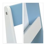 Детска Дървена Маса с 2 Столчета, с контейнер за играчки, конструктори и място за съхранение на книжки - Бяло/Синьо - Image 5