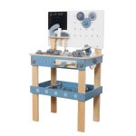 Детска Дървена Работилница с Инструменти, GINGER HOME, Синя, 46х26х67cm - Image 2