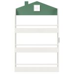 Детска Етажерка за Книги и Играчки GINGER HOME – Къщичка, 3 Рафта, Дърво, 60x12x106 см - Image 3