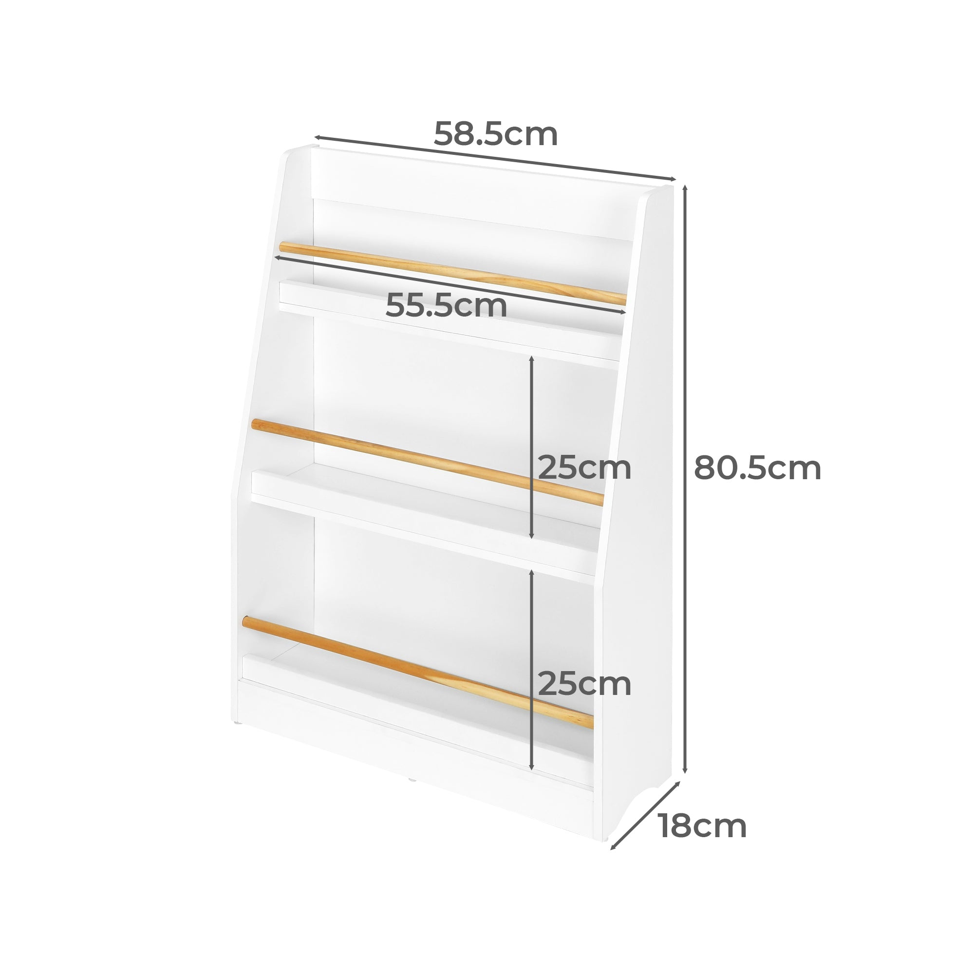 detska-etazherka-ginger-home-darven-organayzer-za-knizhki-i-igrachki-byal-cvyat-za-uyutnata-detska-staya-TF6142-W-18 Детска Етажерка GINGER HOME, Дървен Органайзер за Книжки и Играчки, Бял Цвят, за Уютната Детска Стая - Image 19