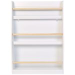 Детска Етажерка GINGER HOME, Дървен Органайзер за Книжки и Играчки, Бял Цвят, за Уютната Детска Стая - Image 4