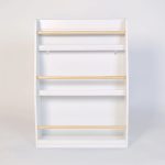 Детска Етажерка GINGER HOME, Дървен Органайзер за Книжки и Играчки, Бял Цвят, за Уютната Детска Стая - Image 9