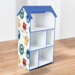 Детска етажерка GINGER HOME - Къщичка MONSTER, Синя за съхранение на играчки и книжки - Image 19