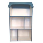 Детска етажерка GINGER HOME - Къщичка MONSTER, Синя за съхранение на играчки и книжки - Image 14