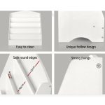 Детска Етажерка GINGER HOME, Органайзер с Рафтове за Книжки и Списания, Дървена, Бяла, 80х30х80 см. - Image 11