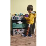 Детска Етажерка GINGER HOME, Органайзер за Играчки с Кутии за Съхранение DINOSAUR - Image 12