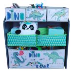 Детска Етажерка GINGER HOME, Органайзер за Играчки с Кутии за Съхранение DINOSAUR - Image 10