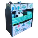Детска Етажерка GINGER HOME, Органайзер за Играчки с Кутии за Съхранение DINOSAUR - Image 11