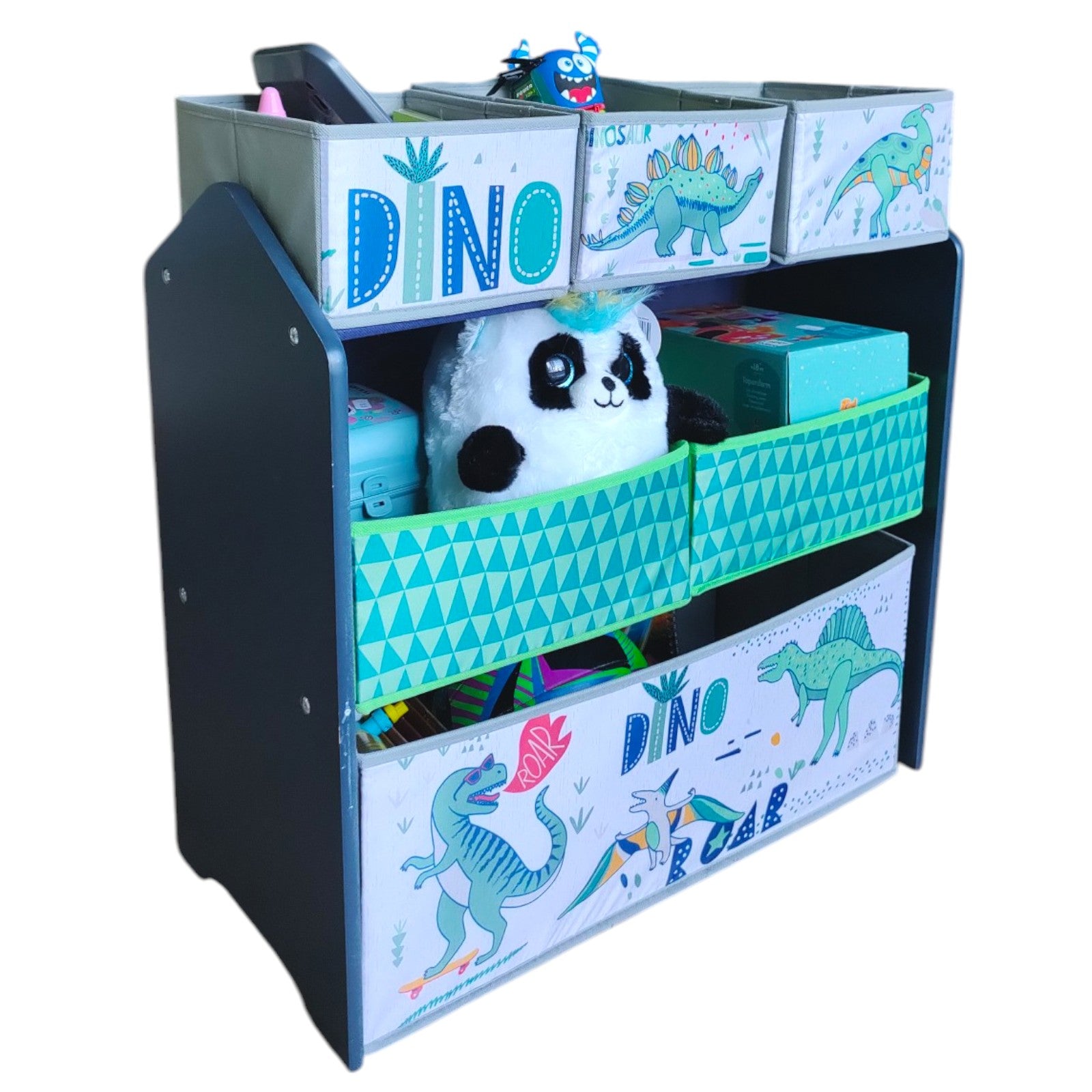 detska-etazherka-ginger-home-organayzer-za-igrachki-s-kutii-za-sahranenie-dinosaur-TF6502-9 Детска Етажерка GINGER HOME, Органайзер за Играчки с Кутии за Съхранение DINOSAUR - Image 11