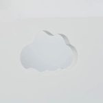 Детска Етажерка GINGER HOME с 3 Отделения за Съхранение на Книжки, Облак, Бяла - Image 4