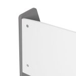 Детска Етажерка за Книжки и Списания, Библиотека с Рафтове, Дървена Секция - Бяло и Сиво - Image 16