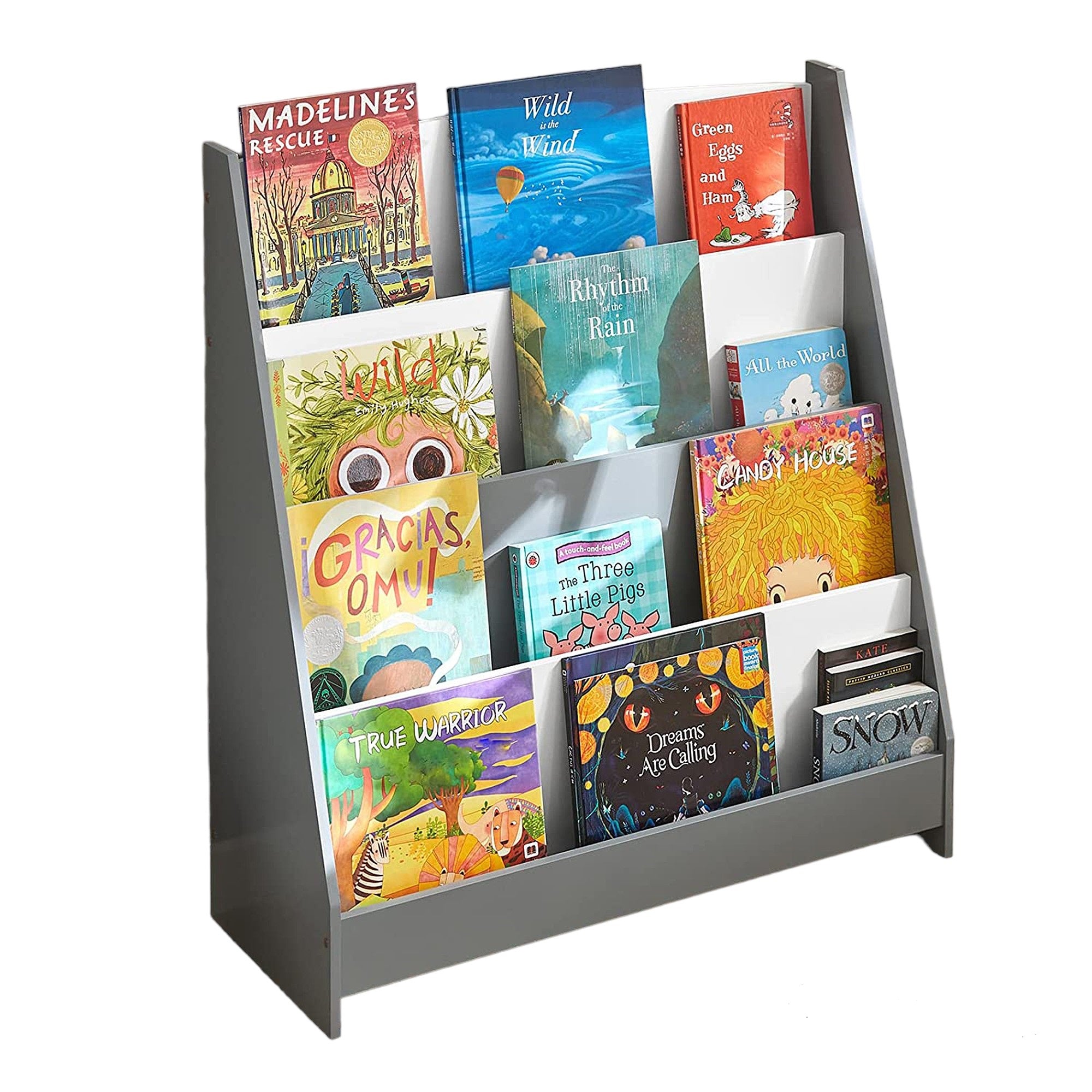 detska-etazherka-za-knizhki-i-spisania-biblioteka-s-raftove-darvena-sektsia-byalo-i-sivo-TF6125-8_1701190b-46c6-487e-ba98-41fdd03571ef Детска Етажерка за Книжки и Списания, Библиотека с Рафтове, Дървена Секция - Бяло и Сиво - Image 12