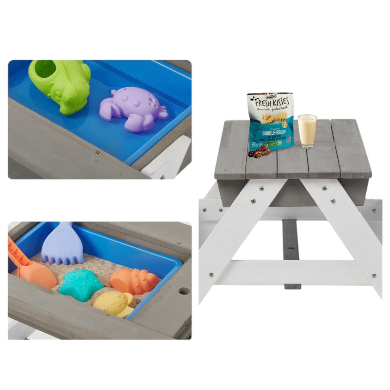 detska-masa-3-v-1-s-chadar-s-reguliruema-visochina-i-podvizhen-plot-za-aktivni-igri-2401-7 Детска Градинска Маса 3 в 1 GINGER HOME, Чадър с Регулируема Височина, Подвижен Плот за Активни Игри на Открито - Image 8