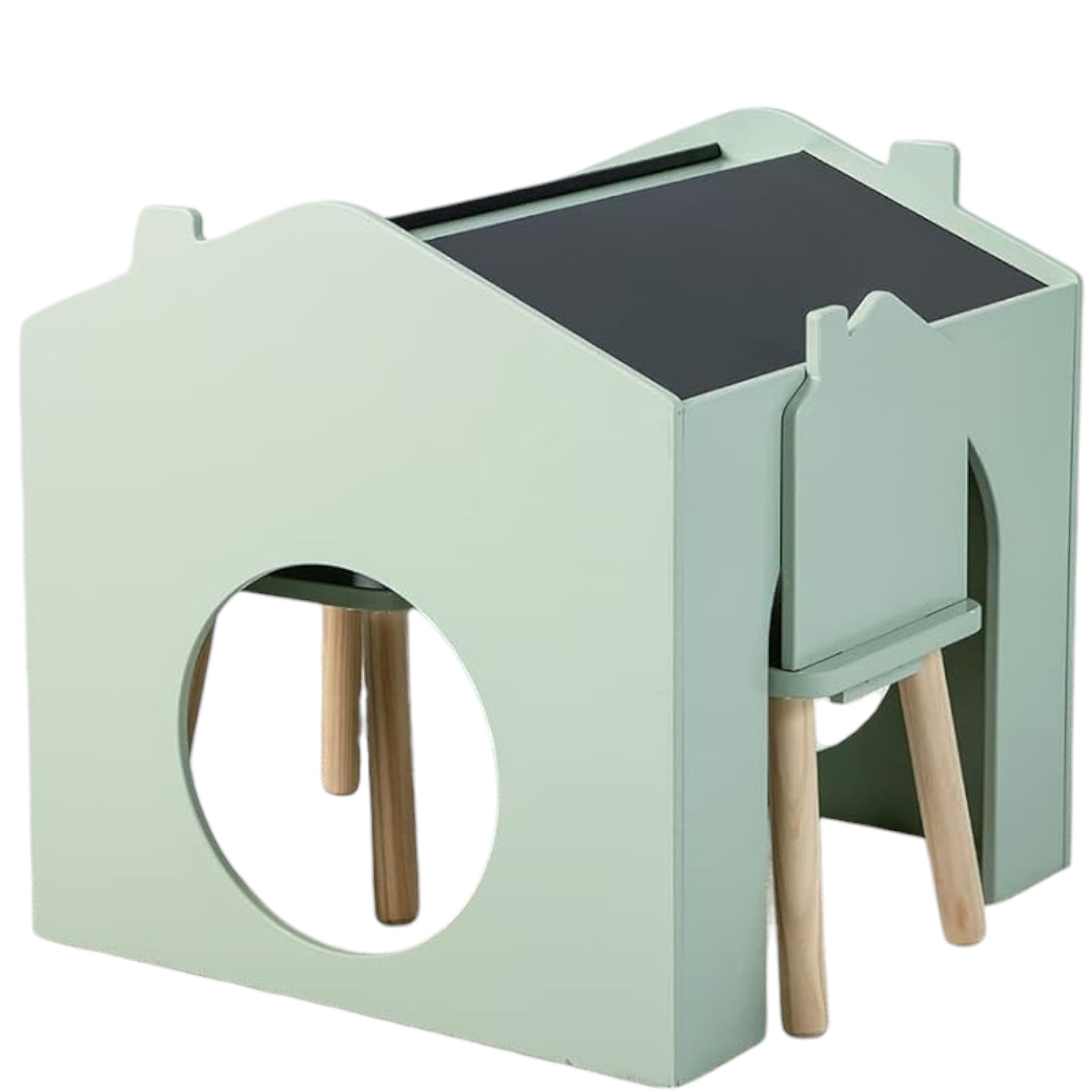 detska-masa-ginger-home-s-2-stolcheta-multiaktivna-kashtichka-s-cherna-daska-plot-za-risuvane-i-chetene-AT-BT-2311-1_993b9123-195a-492c-a5c5-0683bcf568b3 Детска Маса GINGER HOME с 2 Столчета - Мултиактивна Къщичка с Черна Дъска, Плот за Рисуване и Четене - Image 2