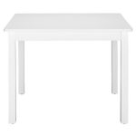 Детска Маса с 4 Столчета GINGER HOME, Дървен Комплект за Игра и Учение, Бял, 66x56x48 см - Image 7