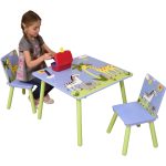 Детска Маса със Столчета GINGER HOME за Рисуване, Игра, Хранене, Дървена, Детска Стая SAVANNA - Image 9
