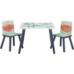 Детска Маса със Столчета GINGER HOME за Рисуване, Игра, Хранене, Дървена, DINOSAUR